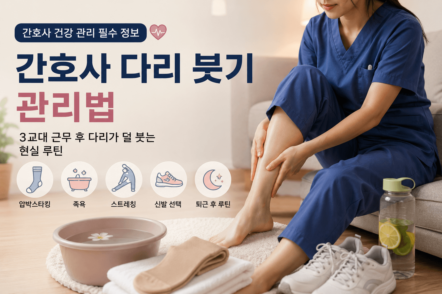 간호사 다리 붓기 관리법